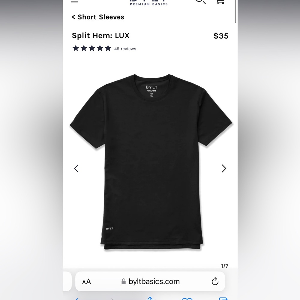 NWOT BYLT Basic LUX Tee Shirts Bundle Size M